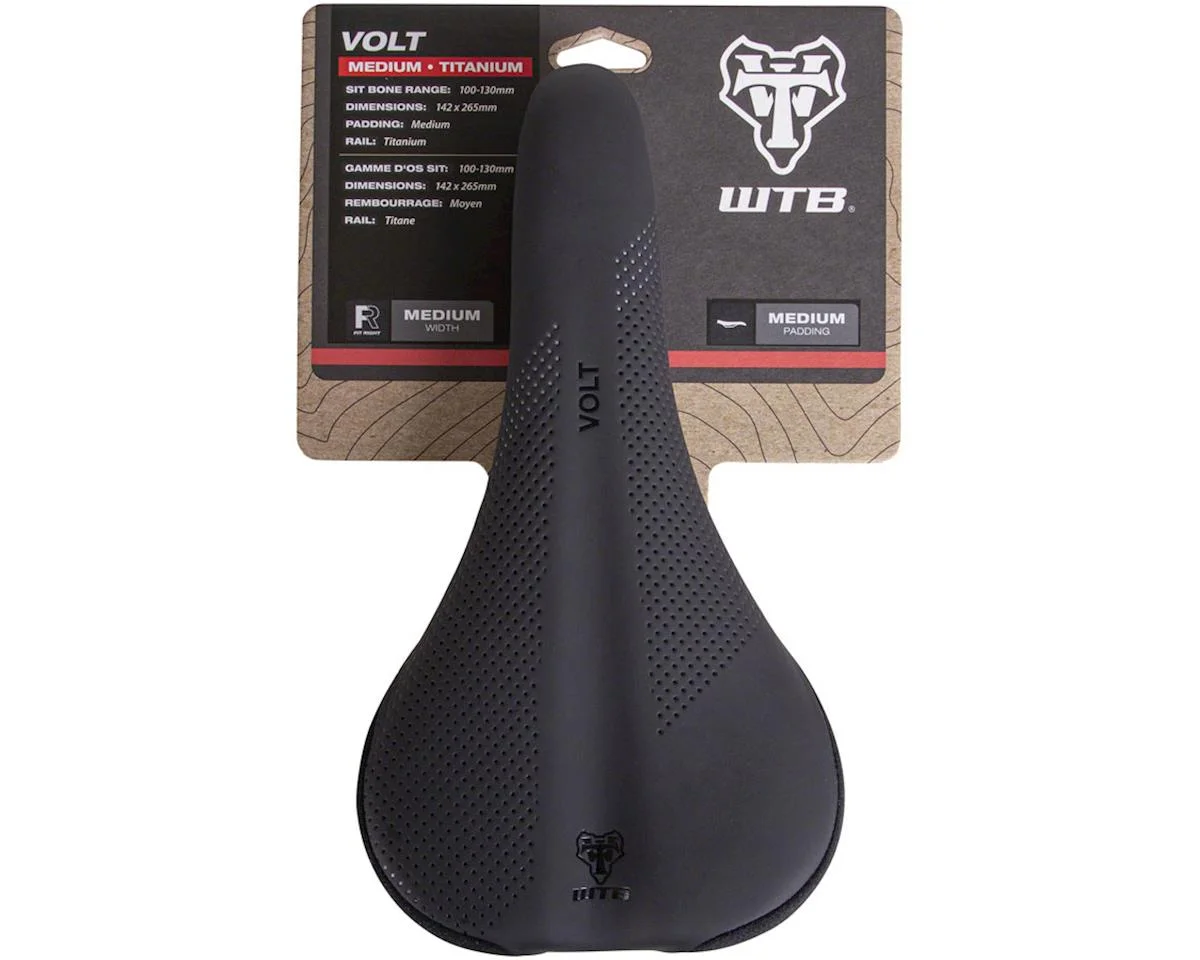 WTB Volt Saddle (Black) (Titanium Rails) (Narrow) (135mm) - view 6